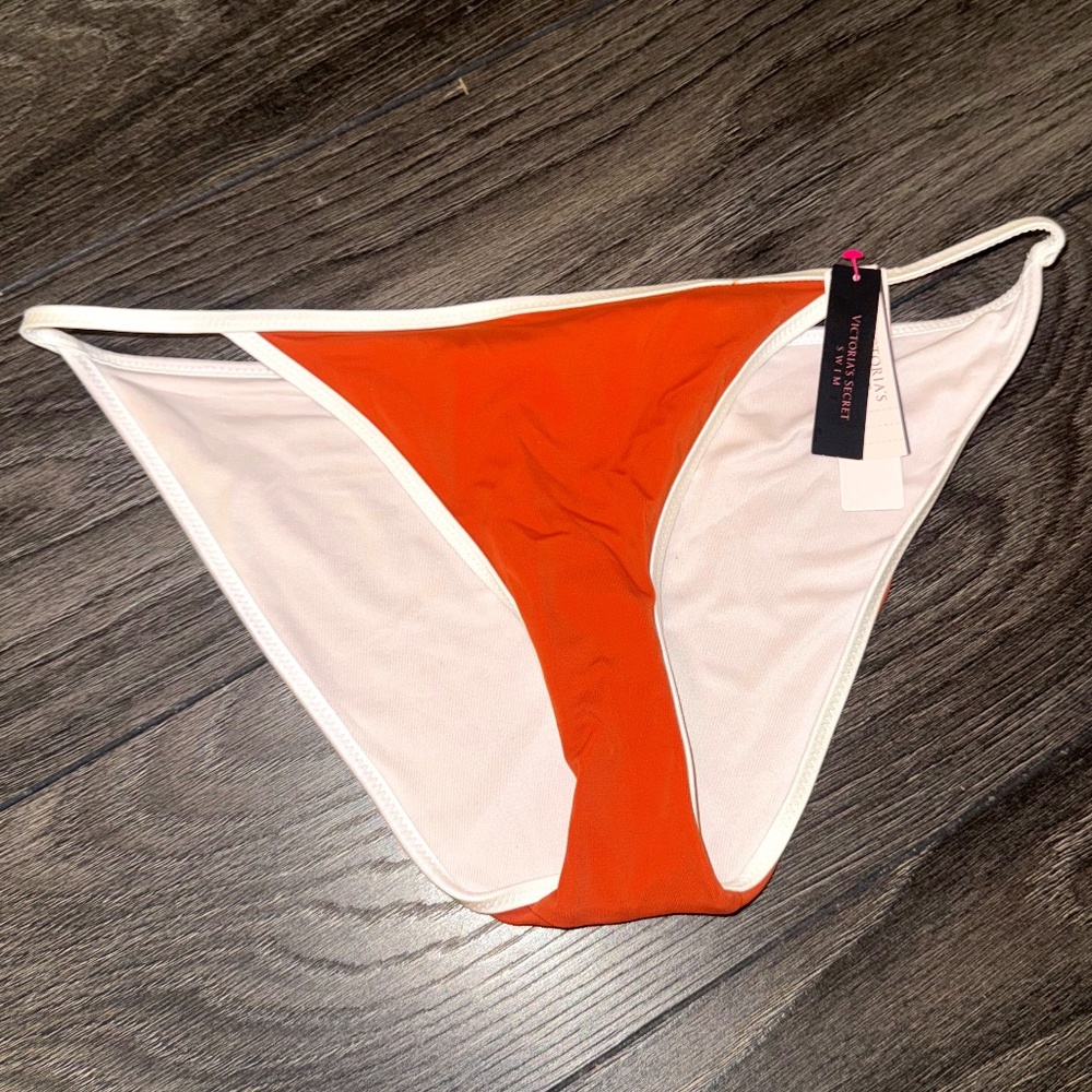 NEW W/ TAGS Victoria’s Secret Pink Orange Bathing Suit Bikini Bottom
